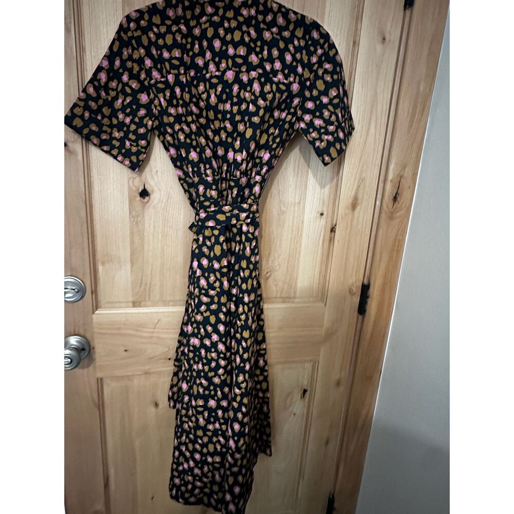 JCrew Chic Leopard Print Shirt Dress – Size 00  NWT - Picture 3 of 4